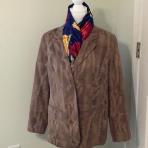 ❤️CHICO’S brown snakeskin pattern jacket,Chico “2”